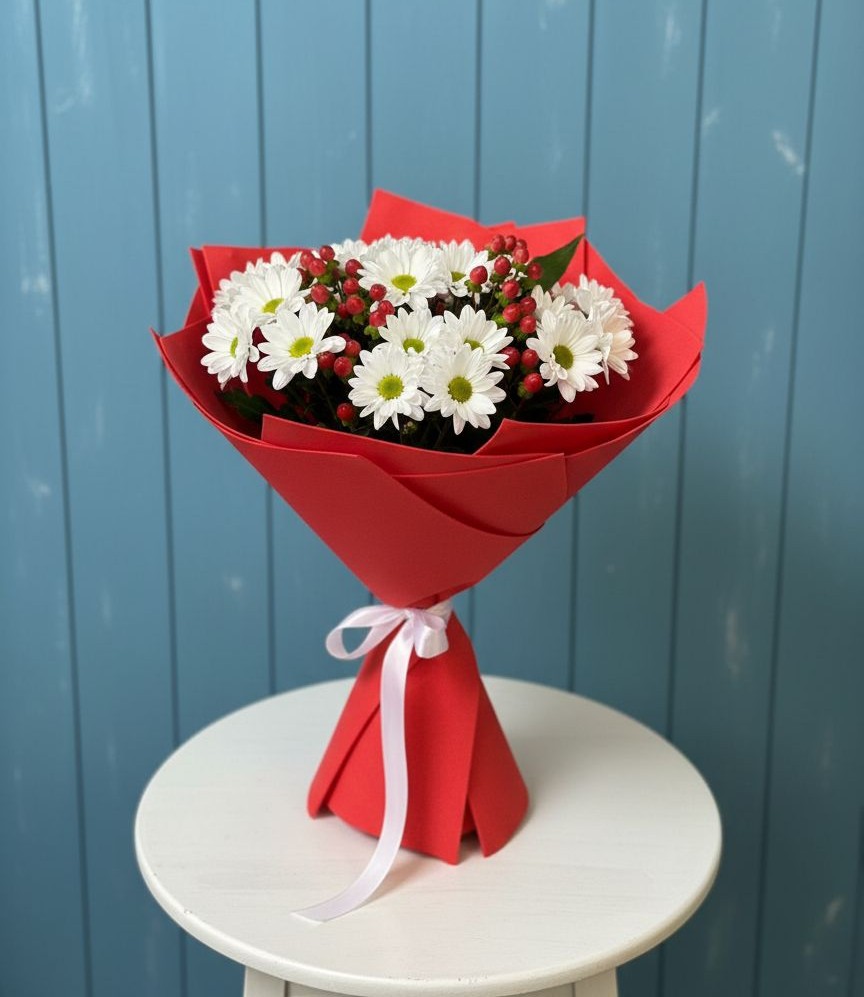 Букет цветов из: Хризантемы в Таганроге