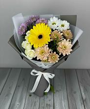 Букет цветов из:  Розы, Герберы и Хризантемы в Таганроге