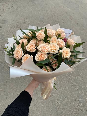 Букет Кремовые розы Латте в Таганроге
