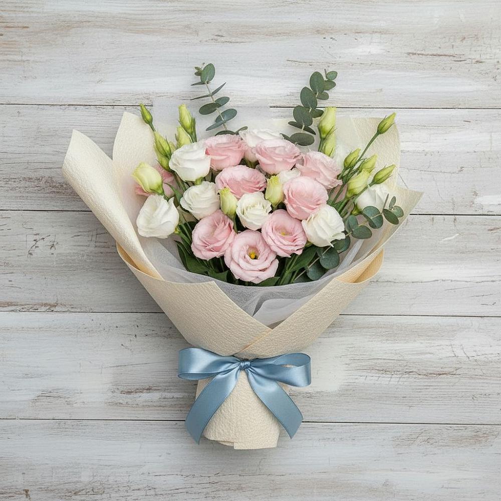 Букет цветов из: Лизиантусы в Таганроге